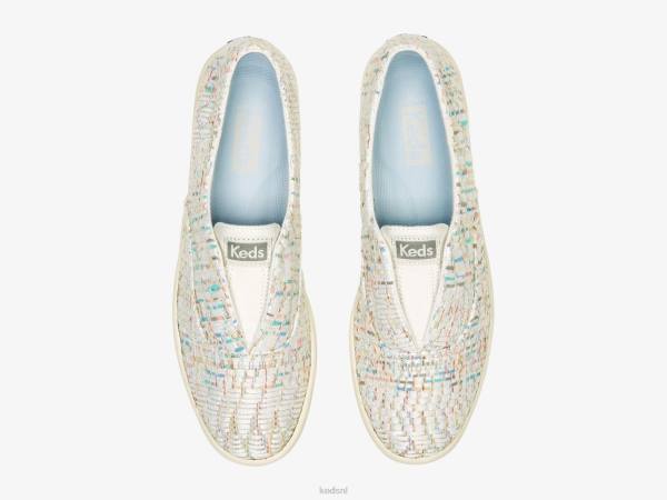 schoenen Keds chillax textiel natuurlijk geweven instapsneaker wit multi vrouwen 86BZ63 - Image 3