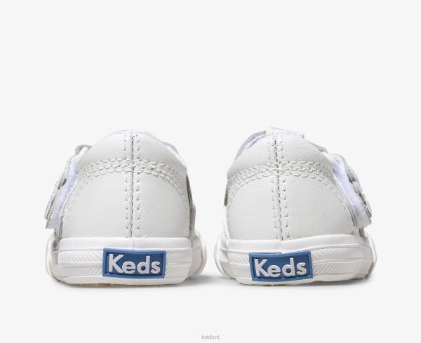 schoenen Keds Daphne leren sneaker met t-bandje zacht groot kind 86BZ237 - Image 2