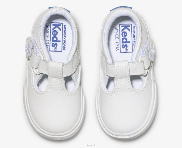 schoenen Keds Daphne leren sneaker met t-bandje zacht groot kind 86BZ237 - Image 3