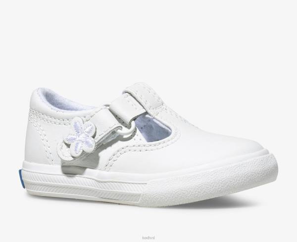 schoenen Keds Daphne leren sneaker met t-bandje zacht groot kind 86BZ237 - Image 5