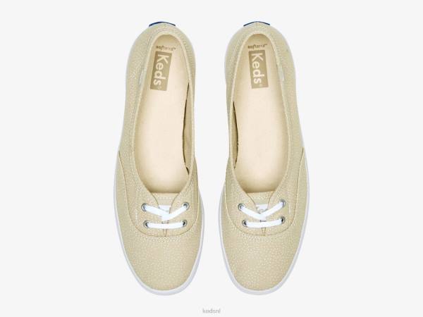 schoenen Keds de sneaker met ministippenprint bruin wit vrouwen 86BZ9 - Image 3