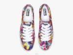 schoenen Keds driedubbele aquarel gebloemde sneaker wit paars vrouwen 86BZ162 - Image 3