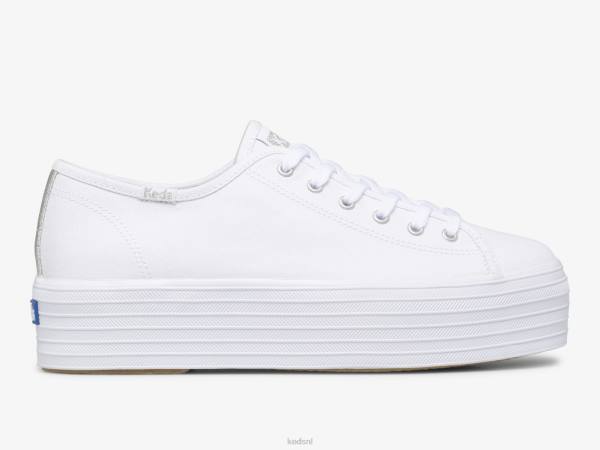 schoenen_keds_driedubbele_canvas_sneaker_wit_vrouwen_86bz89.jpg schoenen Keds driedubbele canvas sneaker wit vrouwen 86BZ89 - Image 1