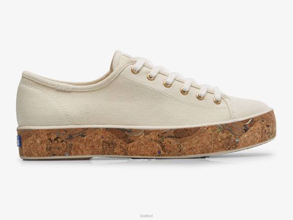 schoenen_keds_driedubbele_sneaker_van_kurk_met_foxing_natuurlijk_vrouwen_86bz166.jpg schoenen Keds driedubbele sneaker van kurk met foxing natuurlijk vrouwen 86BZ166 - Image 1