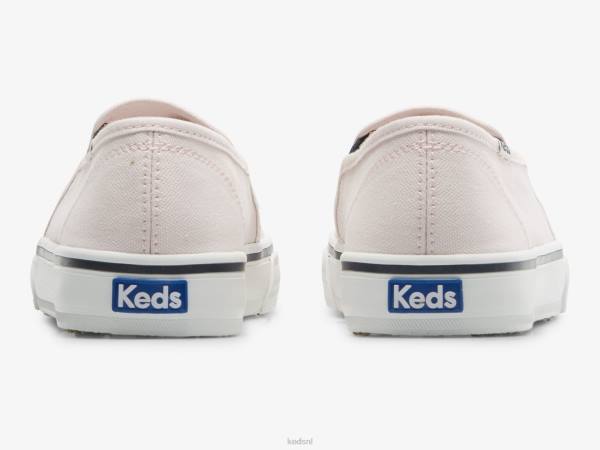 schoenen Keds dubbeldekker canvas slip op sneaker Het is roze vrouwen 86BZ66 - Image 2