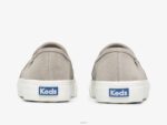 schoenen Keds dubbeldekker geperforeerde suède instapsneaker grijs vrouwen 86BZ44 - Image 2