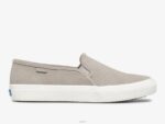 schoenen Keds dubbeldekker geperforeerde suède instapsneaker grijs vrouwen 86BZ44