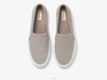 schoenen Keds dubbeldekker geperforeerde suède instapsneaker grijs vrouwen 86BZ44 - Image 3