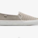 schoenen Keds dubbeldekker geperforeerde suède instapsneaker grijs vrouwen 86BZ68