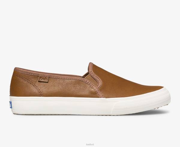 schoenen_keds_dubbeldekker_lederen_instapsneaker_cognac_vrouwen_86bz26.jpg schoenen Keds dubbeldekker lederen instapsneaker cognac vrouwen 86BZ26 - Image 1