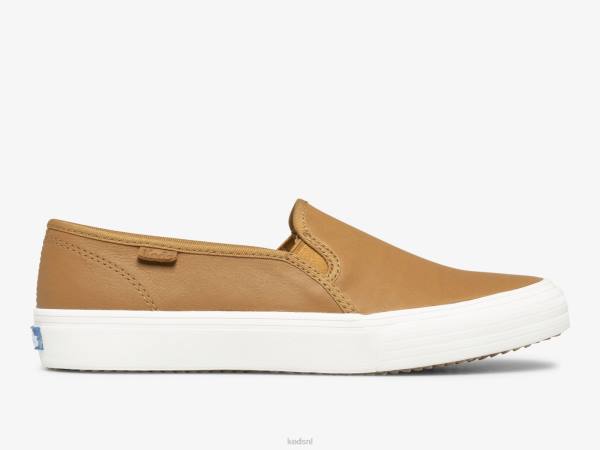 schoenen_keds_dubbeldekker_lederen_instapsneaker_mokka_vrouwen_86bz30.jpg schoenen Keds dubbeldekker lederen instapsneaker mokka vrouwen 86BZ30 - Image 1