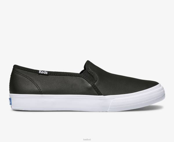 schoenen_keds_dubbeldekker_lederen_instapsneaker_zwart_vrouwen_86bz27.jpg schoenen Keds dubbeldekker lederen instapsneaker zwart vrouwen 86BZ27 - Image 1