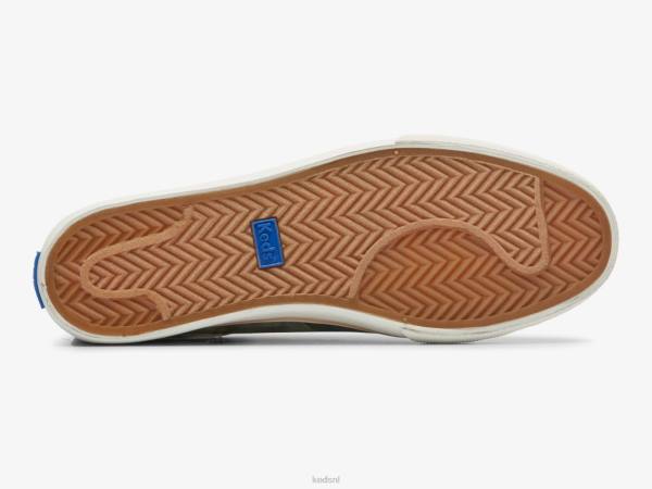schoenen Keds jump kick canvas sneaker met abstracte bloemenprint olijf vrouwen 86BZ168 - Image 4