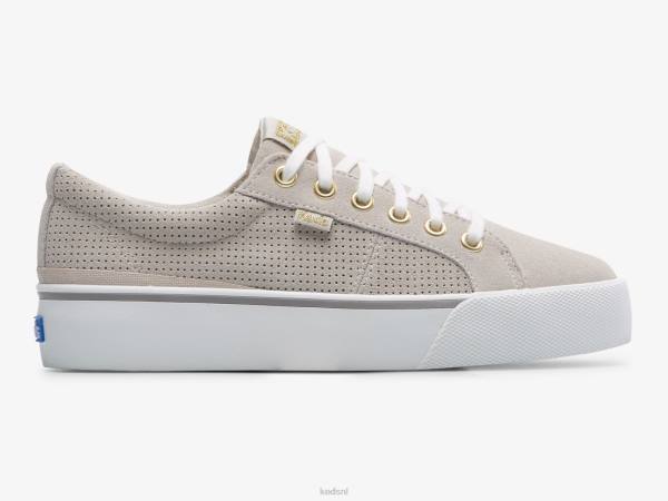 schoenen Keds jump kick duo perf suède sneaker grijs vrouwen 86BZ195 - Image 1