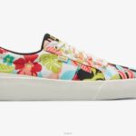 schoenen Keds jump kick duo tropische print sneaker zwart koraal vrouwen 86BZ156