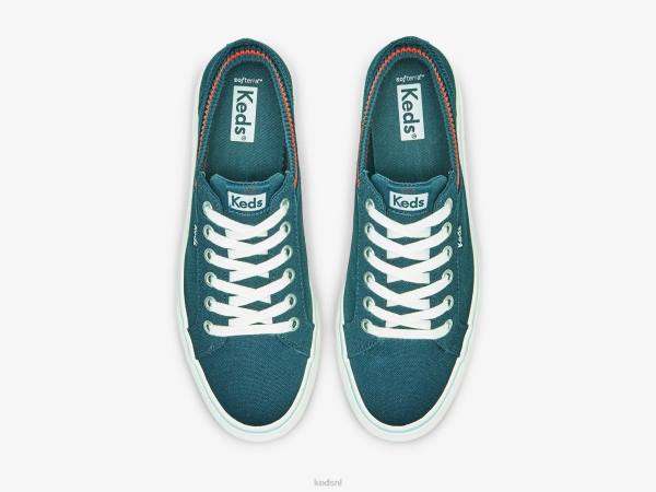 schoenen Keds jump kick rib gebreide kraag sneaker marine rood vrouwen 86BZ194 - Image 3