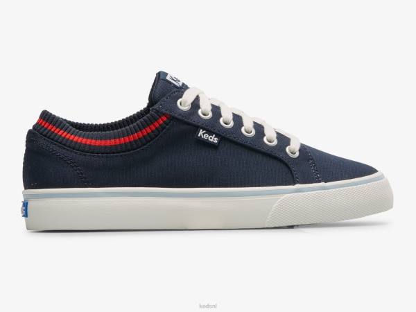 schoenen Keds jump kick rib gebreide kraag sneaker marine rood vrouwen 86BZ194 - Image 1