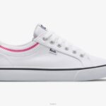 schoenen Keds jump kick rib gebreide kraag sneaker wit roze vrouwen 86BZ192