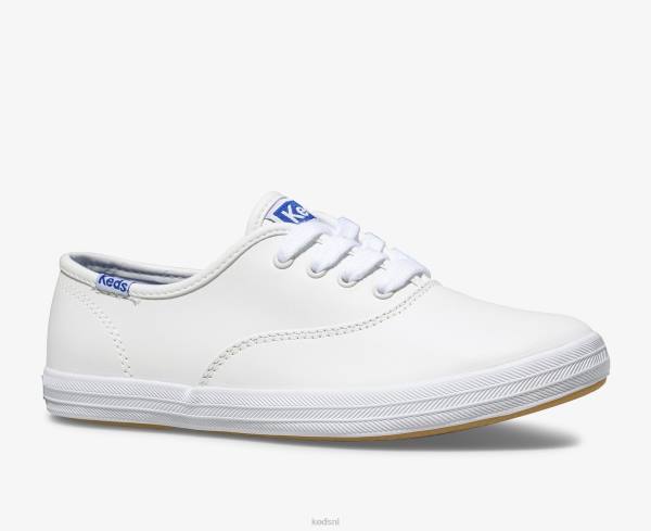 schoenen Keds kampioen cvo sneaker leer wit leer groot kind 86BZ229 - Image 5