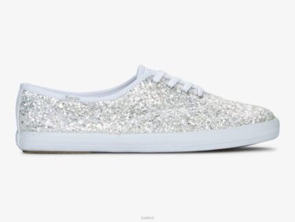 schoenen Keds kampioen glitter feestelijke sneaker wit vrouwen 86BZ107