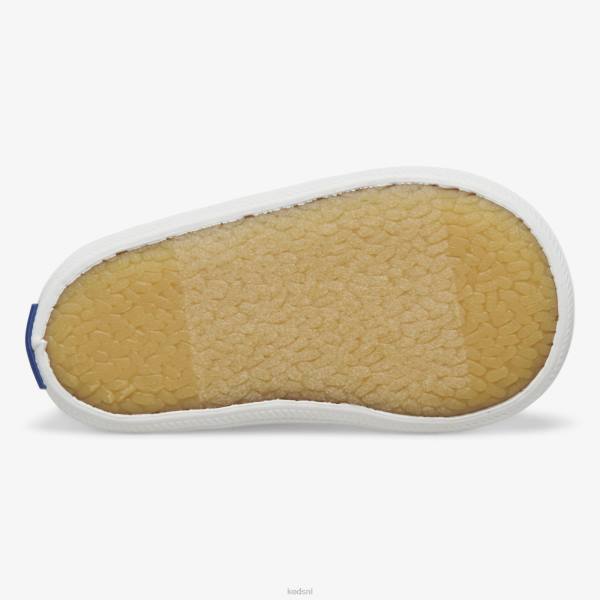 schoenen Keds kampioen neus t-strap wit oogje klein kind 86BZ248 - Image 3