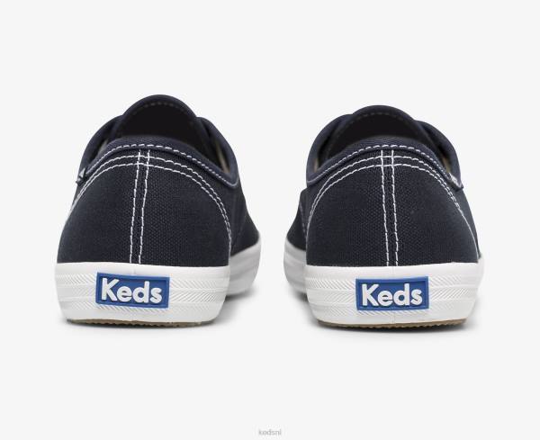schoenen Keds kampioen prestatie. sneaker van biologisch katoen diepe marine vrouwen 86BZ110 - Image 3
