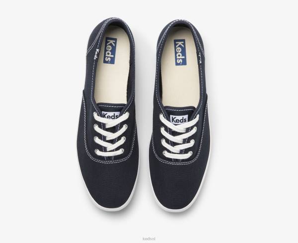 schoenen Keds kampioen prestatie. sneaker van biologisch katoen diepe marine vrouwen 86BZ110 - Image 5