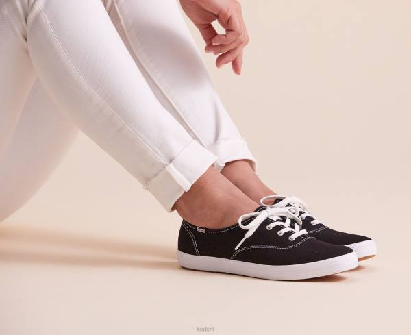 schoenen Keds kampioen prestatie. sneaker van biologisch katoen zwart vrouwen 86BZ109 - Image 2