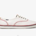 schoenen Keds kampioen wimpel lederen sneaker gebroken wit vrouwen 86BZ132