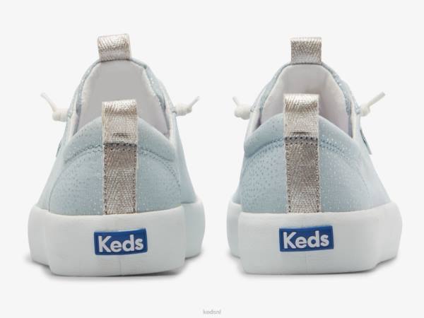 schoenen Keds kickback canvas sneaker met stippenprint lichtblauw zilver vrouwen 86BZ62 - Image 2