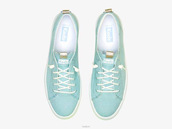 schoenen Keds kickback canvas sneaker met stippenprint lichtblauw zilver vrouwen 86BZ62 - Image 3