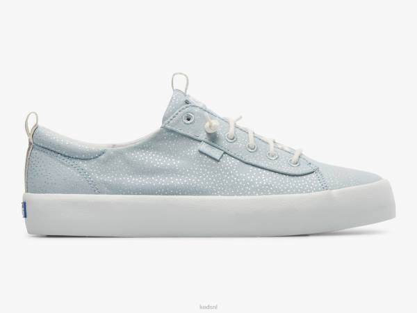 schoenen Keds kickback canvas sneaker met stippenprint lichtblauw zilver vrouwen 86BZ62 - Image 1