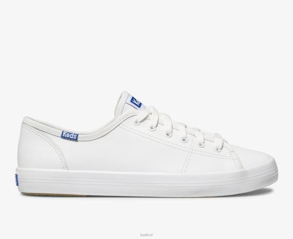 schoenen_keds_kickstart_leren_sneaker_wit_blauw_vrouwen_86bz91.jpg schoenen Keds kickstart leren sneaker wit Blauw vrouwen 86BZ91 - Image 1