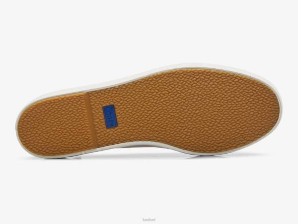 schoenen Keds triple up canvas foxing gestreepte sneaker witte lila vrouwen 86BZ184 - Image 4
