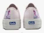 schoenen Keds triple up canvas schilderkunstige gebloemde sneaker lichtroze vrouwen 86BZ160 - Image 2