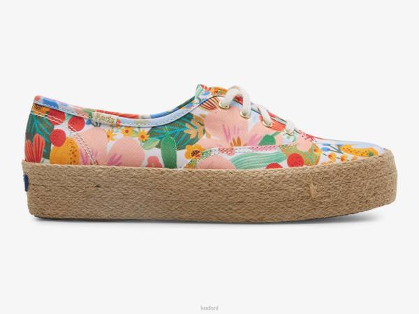 schoenen Keds x Rifle Paper Co. het platform jute sicilië wit multi vrouwen 86BZ182 - Image 1