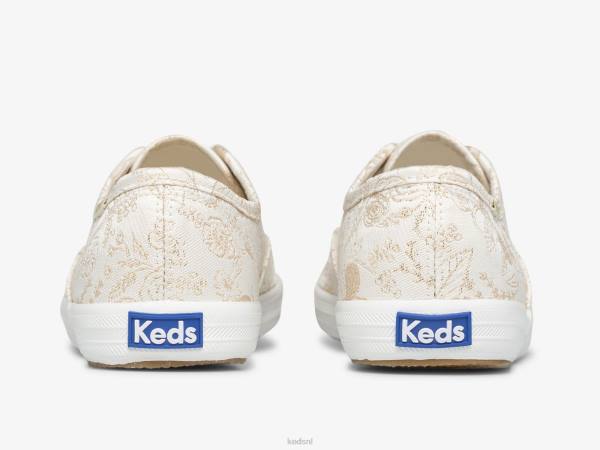 schoenen Keds x Rifle Paper Co. kampioen colette jacquard sneaker ivoor vrouwen 86BZ129 - Image 2