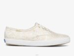 schoenen Keds x Rifle Paper Co. kampioen colette jacquard sneaker ivoor vrouwen 86BZ129