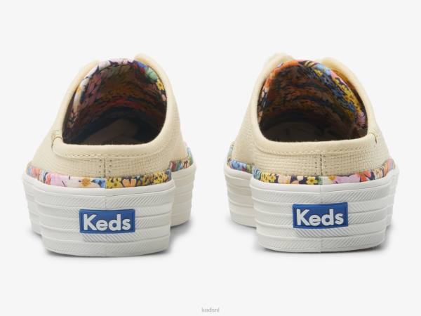 schoenen Keds x Rifle Paper Co. kickstart muilezel raffia natuurlijk vrouwen 86BZ54 - Image 2