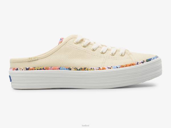 schoenen Keds x Rifle Paper Co. kickstart muilezel raffia natuurlijk vrouwen 86BZ54 - Image 1