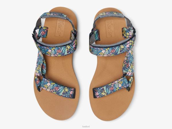 schoenen Keds x Rifle Paper Co. trio sandaal marine vrouwen 86BZ55 - Image 4