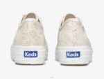 schoenen Keds x Rifle Paper Co. triple kick colette jacquard sneaker ivoor vrouwen 86BZ130 - Image 2