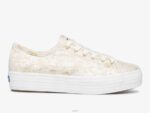 schoenen Keds x Rifle Paper Co. triple kick colette jacquard sneaker ivoor vrouwen 86BZ130