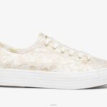 schoenen Keds x Rifle Paper Co. triple kick colette jacquard sneaker ivoor vrouwen 86BZ130