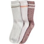accessoires Keds 3 pk crew bootsokken mauve asst vrouwen 86BZ223