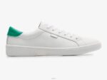 schoenen Keds aas leren sneaker wit groen vrouwen 86BZ197