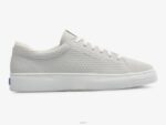 schoenen Keds Alley suède sneaker met reliëf lichtgrijs vrouwen 86BZ198