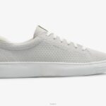schoenen Keds Alley suède sneaker met reliëf lichtgrijs vrouwen 86BZ198