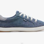schoenen Keds center iii chambray-sneaker marine vrouwen 86BZ164