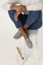 schoenen Keds chillax wasbare instapsneaker motregen grijs vrouwen 86BZ41 - Image 4